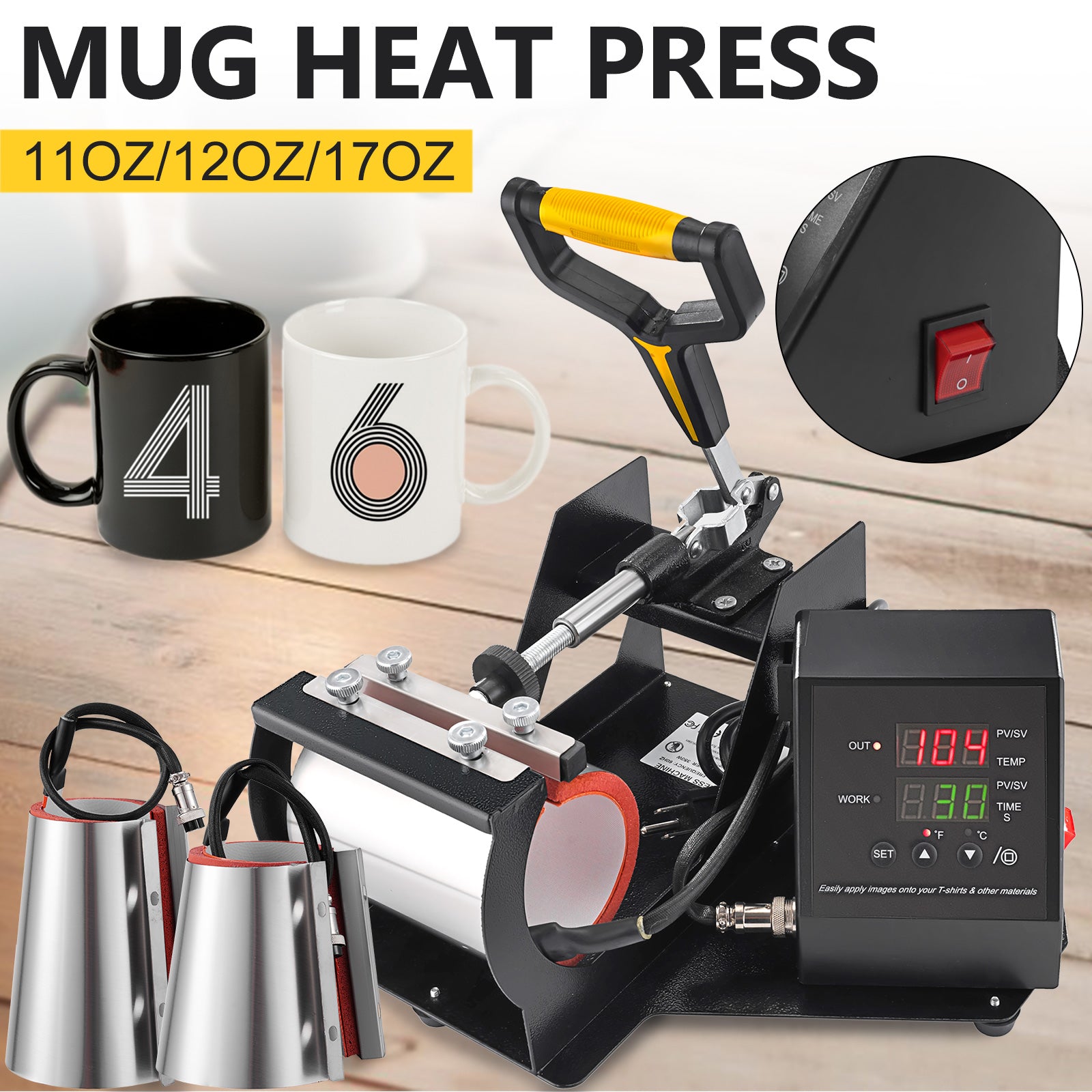 3-in-1 Mug Print-Transfer Machine