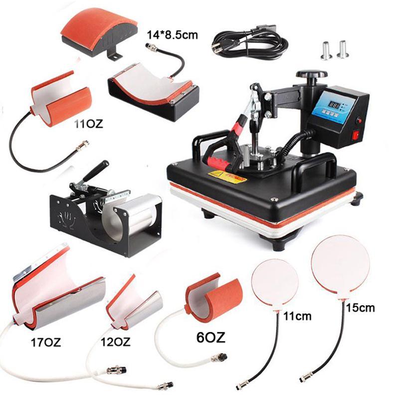 8-in-1 Sublimation Machine (Mug, Cap, T shirt, Phone Cases, Plate, Bags & More) - Handy Treat