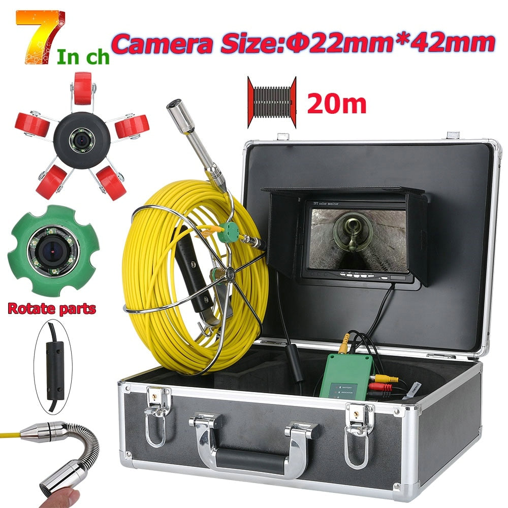 7" Pipe Sewer Inspection Video Camera