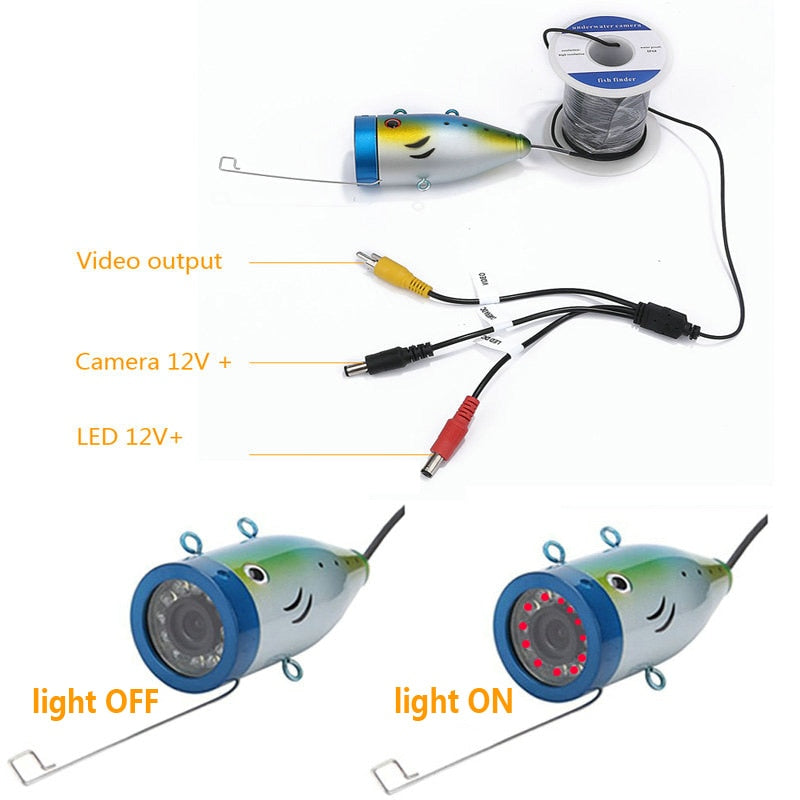 Underwater Fishing Camera with 12 LED Infra-Red Lights (15M 20M 30M 50M)