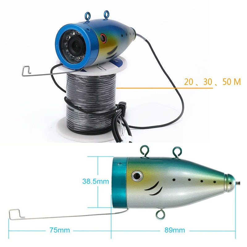 Underwater Fishing Camera with 12 LED Infra-Red Lights (15M 20M 30M 50M)