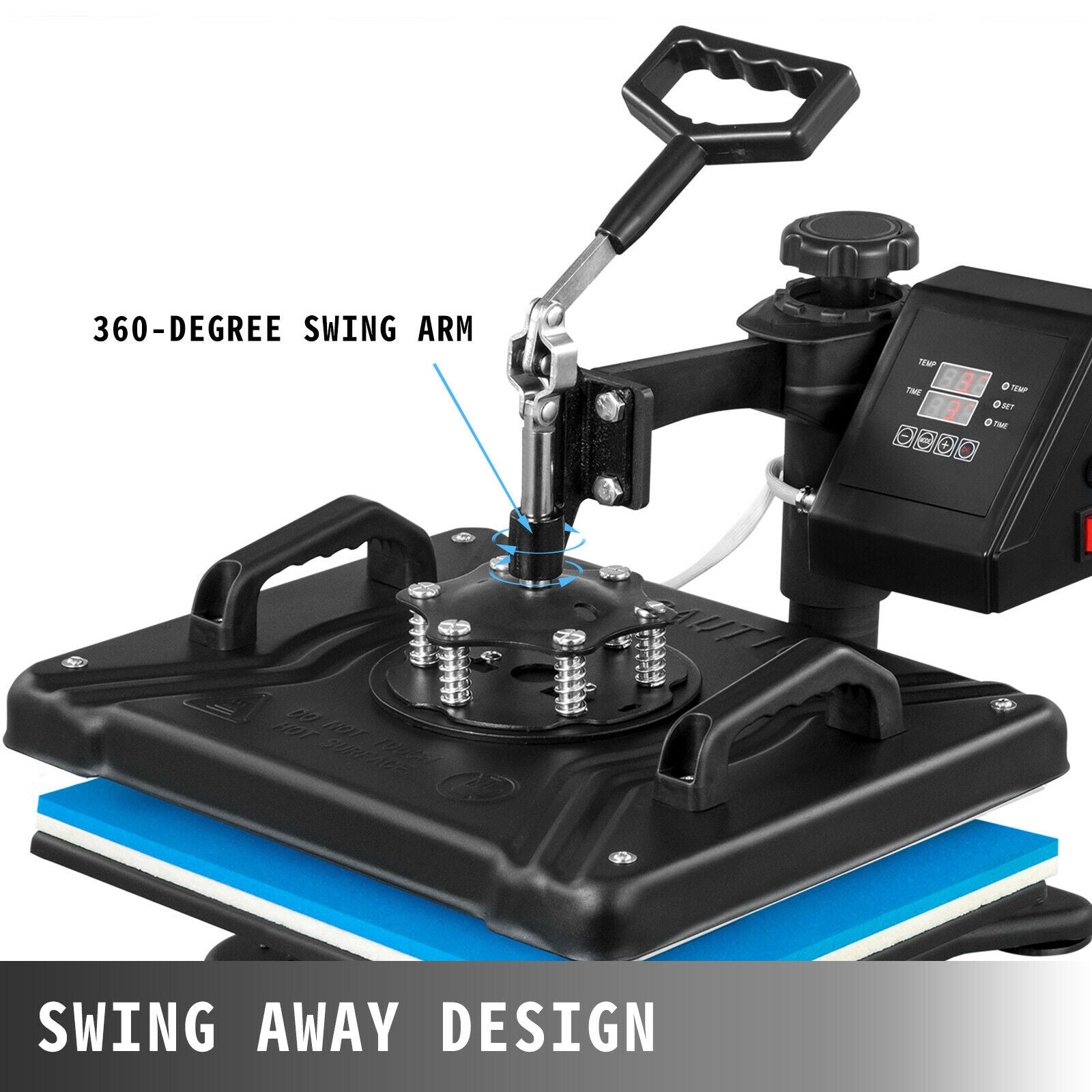 5-in-1 Swing-away Print-Transfer Machine (for Shoes, Mug, Cap, T shirt, Phone Cases, Plate, Bags & More)